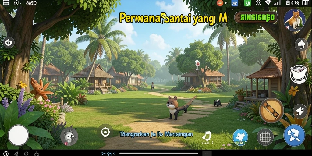 Tampilan gameplay 66D yang ceria dan menarik perhatian.