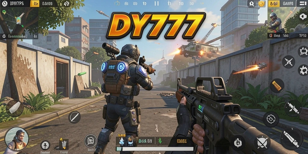 Tampilan gameplay DY777 yang mendebarkan dalam mode TPS.