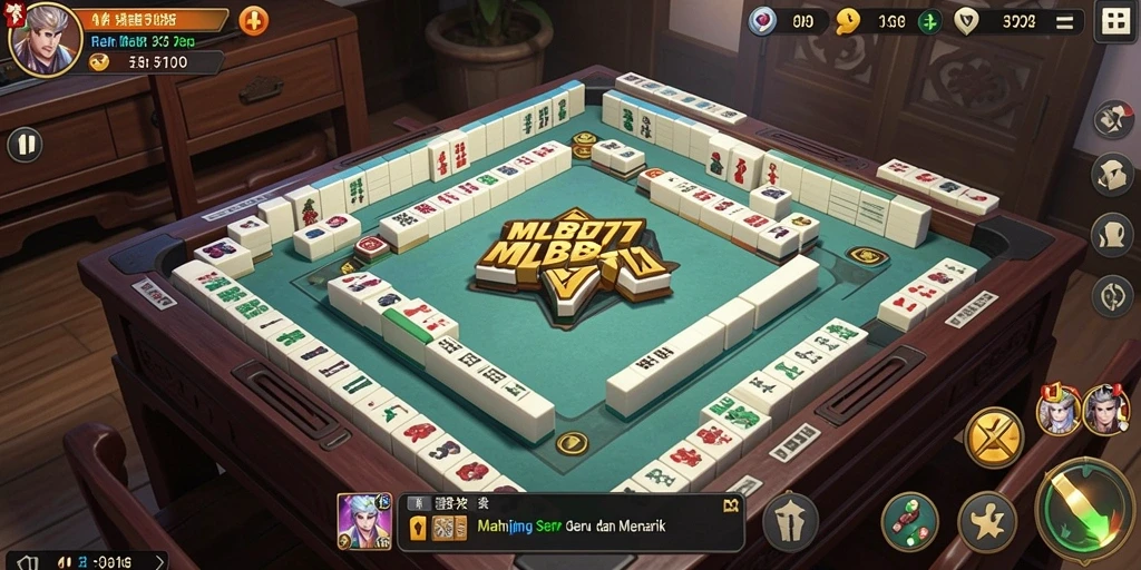 Tampilan menarik dari gameplay Mahjong di MLBB777.