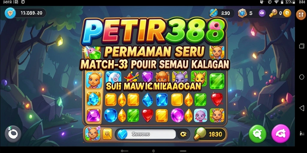Tampilan gameplay seru dari PETIR388 dalam kategori Match-3.