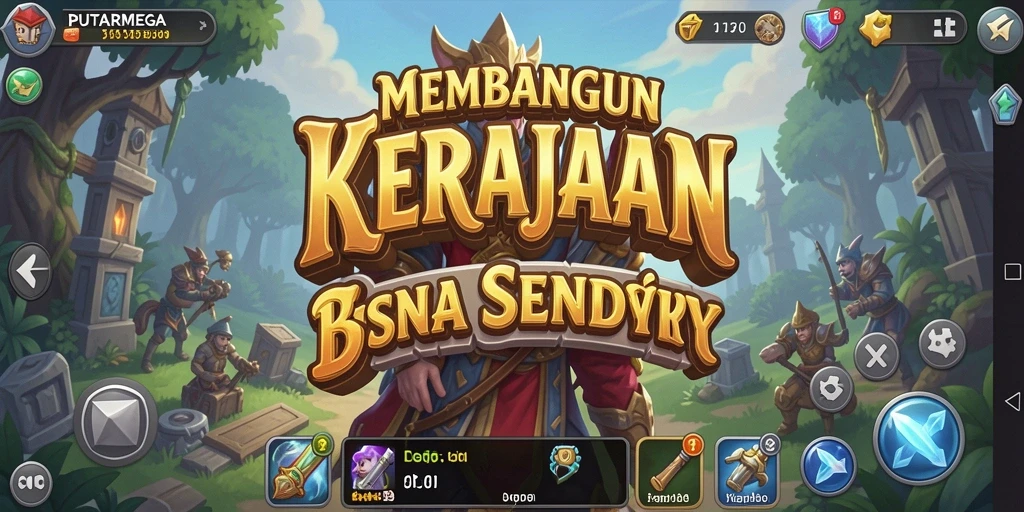 Tampilan menarik dari gameplay PUTARMEGA di dunia bisnis.