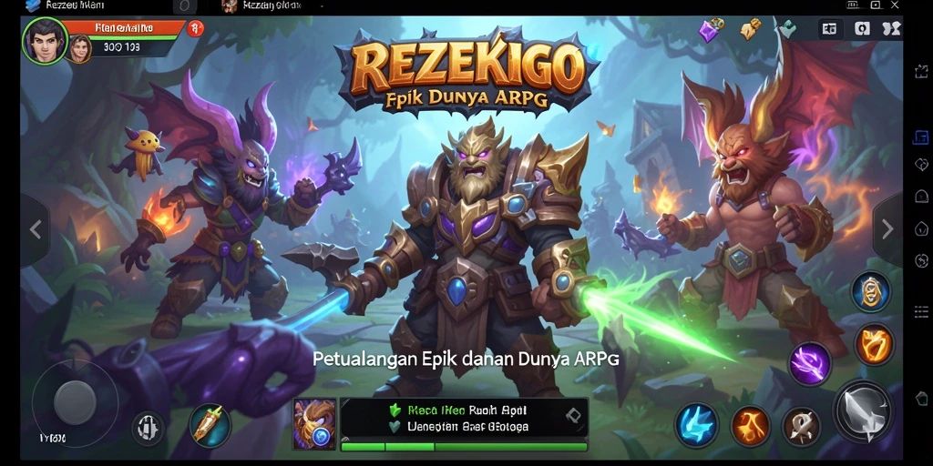 Tangkapan layar gameplay ARPG yang memikat di REZEKIGO.